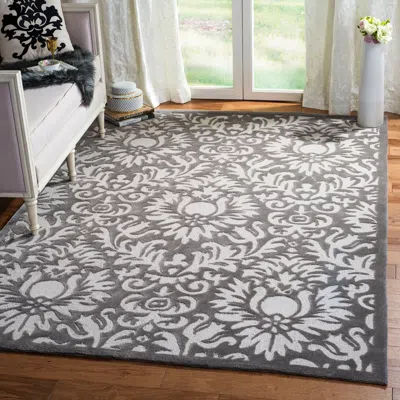 Safavieh Total Performance Hand Made Area Rug, Stone Traditional Style Non-shedding In Gray