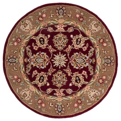Safavieh Traditions Wool Pile Oriental Rug In Red;gold