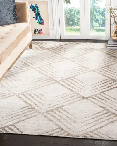Safavieh Travis Hand-knotted Rug, 6' X 9' In Silver