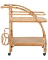 Safavieh Treise 2-tier Bar Cart In Brown
