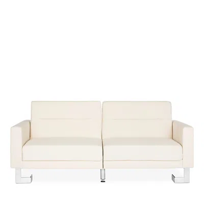 Safavieh Tribeca Foldable Sofa Bed In Beige/silver