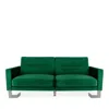 Safavieh Tribeca Foldable Sofa Bed In Emerald Green/silver