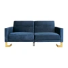 Safavieh Tribeca Velvet Upholstered Sofa In Blue
