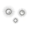 Safavieh Sunburst Triptych Mirror Set In Silver