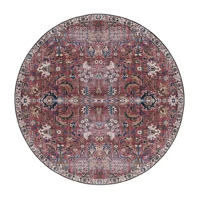 Safavieh Tucson Clay Indoor Round Area Rug In Red