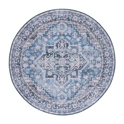 Safavieh Tucson Danita Indoor Round Area Rug In Blue