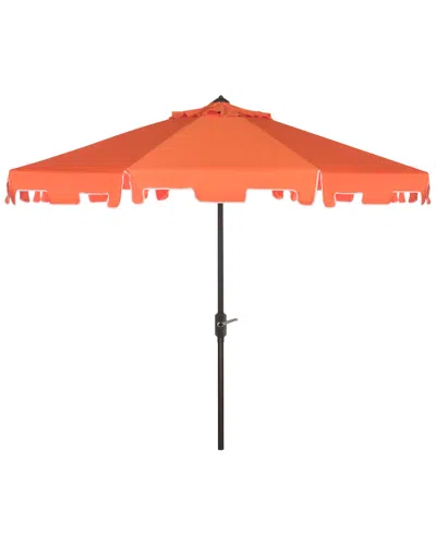 SAFAVIEH SAFAVIEH UP FADE & STAIN RESISTANT ZIMMERMAN 9FT BUTTON TILT UMBRELLA