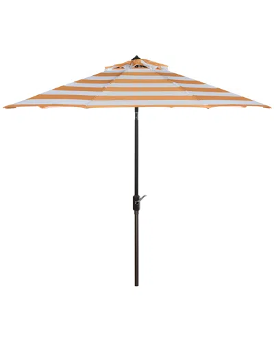 Safavieh Up Resistant Iris Fashion Line 9ft Auto Tilt Umbrella In Multi