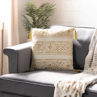 Safavieh Valen Pillow In Gold