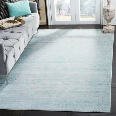Safavieh Valencia Machine Made Area Rug, Blue / Multi Traditional Style Easy Care