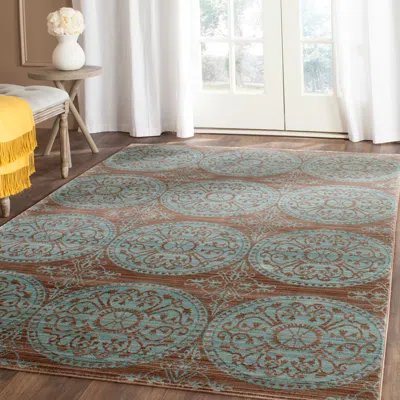 Safavieh Valencia Machine Made Area Rug, Brown / Alpine Traditional Style Easy Care