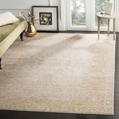 Safavieh Valencia Machine Made Area Rug, Grey / Multi Traditional Style Easy Care In Gray