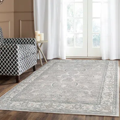 Safavieh Valencia Machine Made Area Rug, Mauve / Cream Traditional Style Easy Care In Gray