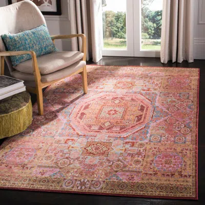 Safavieh Valencia Machine Made Area Rug, Multi Traditional Style Easy Care