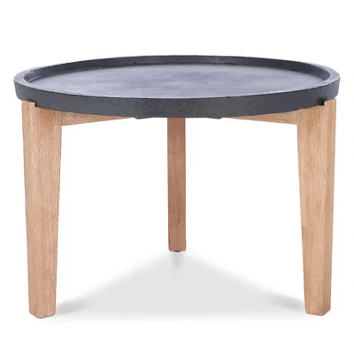Safavieh Valton Outdoor Side Table In Black