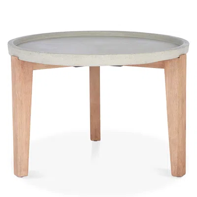 Safavieh Valton Outdoor Side Table In Light Gray