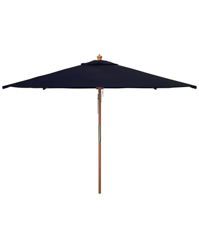 Safavieh Velop 7.5ft Wood Umbrella In Blue