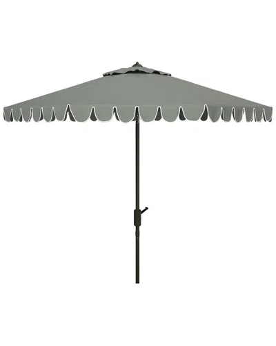 Safavieh Venice 11ft Crank Umbrella In Gray
