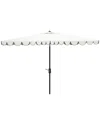 Safavieh Venice 6.5 X 10 Ft Rect Crank Umbrella In Black