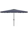 Safavieh Venice 6.5 X 10 Ft Rect Crank Umbrella In White