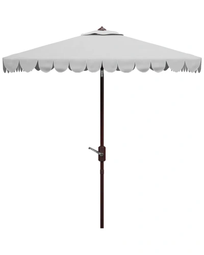 Safavieh Venice 7.5' Square Umbrella In Grey