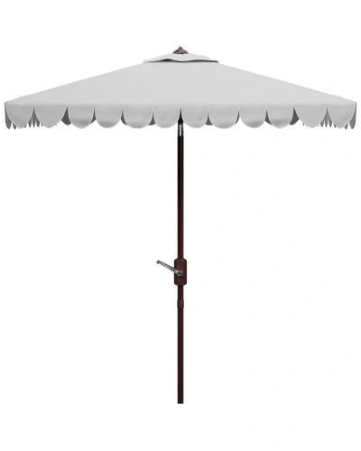 Safavieh Indoor/outdoor Venice 7.5' Square Umbrella In Grey