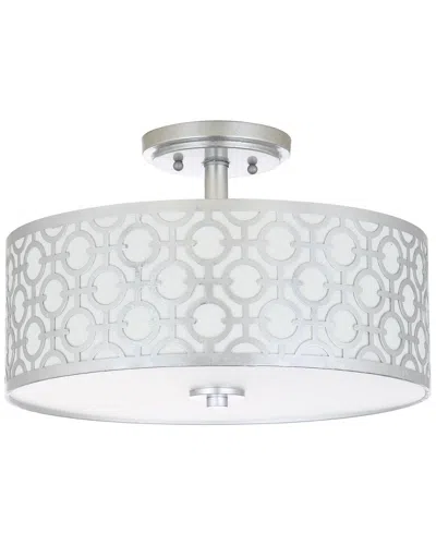 SAFAVIEH SAFAVIEH VERA 3-LIGHT SILVER FLUSH MOUNT