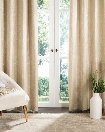 Safavieh Veria Window Curtain Panel In Neutral