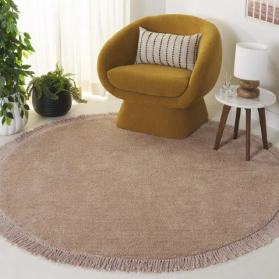 Safavieh Vermont Hand Made Area Rug, Beige Shag Flokati Style In Brown