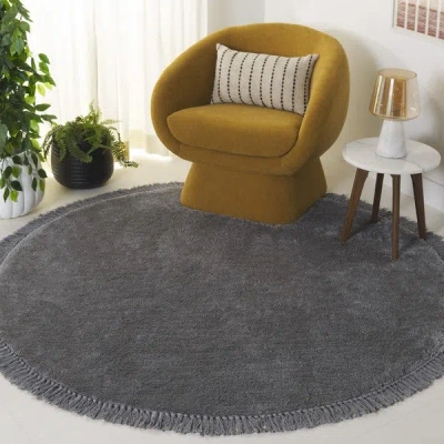 Safavieh Vermont Hand Made Area Rug, Grey Shag Flokati Style In Gray