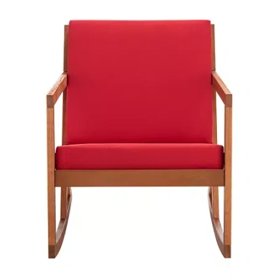 Safavieh Vernon Collection Rocking Chair In Red