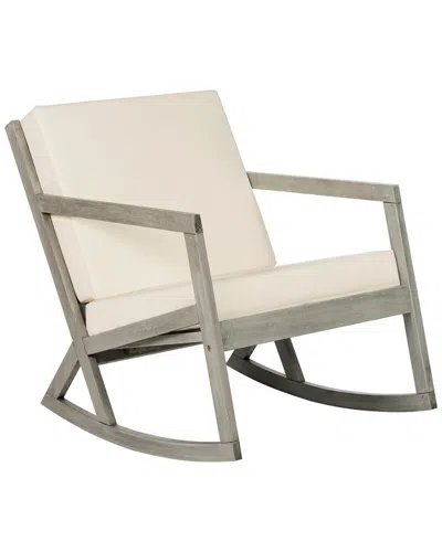 Safavieh Vernon Rocking Chair In Beige/gray