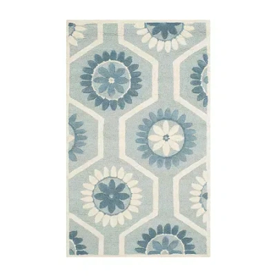 Safavieh Veronica Floral Hand Tufted Wool Rug In Blue
