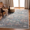 Safavieh Victoria Machine Made Area Rug, Blue / Ivory Traditional Style In Blue