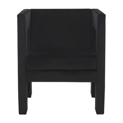 Safavieh Vidar Upholstered Barrel Chair In Black