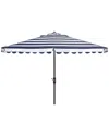 Safavieh Vienna 11ft Round Crank Umbrella In White