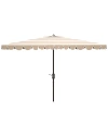Safavieh Vienna 6.5x10 Rect Umbrella In Beige