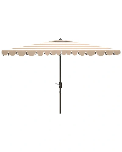 Safavieh Vienna 6.5x10 Rect Umbrella In Beige