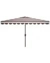Safavieh Vienna 6.5 X 10 Ft Rect Crank Umbrella In White