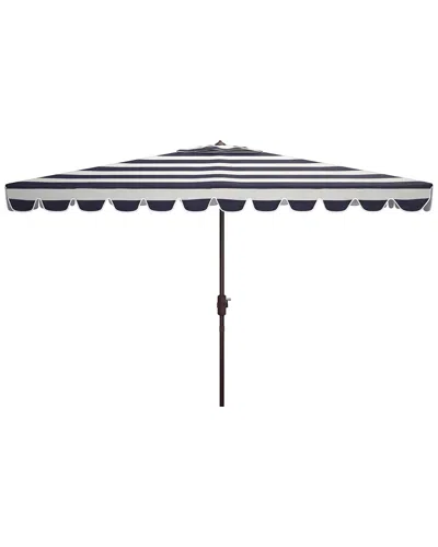 Safavieh Vienna 6.5x10 Rect Umbrella In Black