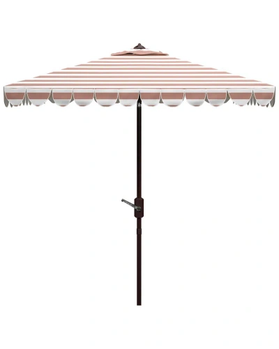 Safavieh Vienna 7.5' Square Umbrella In Beige
