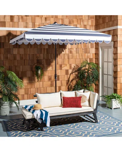 Safavieh Vienna 7.5ft Square Umbrella In Blue