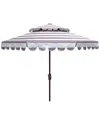 Safavieh Vienna 9ft Round Double Top Crank Umbrella