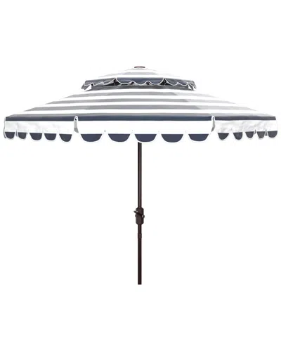 Safavieh Vienna 9ft Round Double Top Crank Umbrella In White