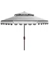 Safavieh Vienna 9ft Tabletop Umbrella In Gray