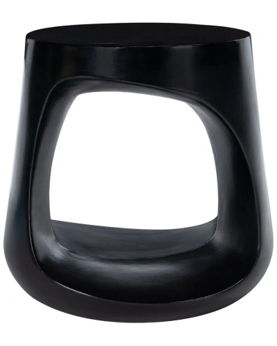 Safavieh Vikki Concrete Accent Stool In Black