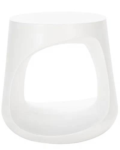 Safavieh Vikki Indoor/outdoor Concrete Accent Stool In White