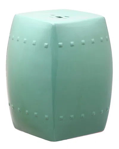 Safavieh Villa Garden Stool In Green