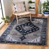 Safavieh Vintage Hamadan Machine Made Area Rug, Beige / Black Traditional Style Easy Care In Black