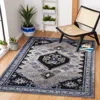 Safavieh Vintage Hamadan Machine Made Area Rug, Beige / Black Traditional Style Easy Care In Gray